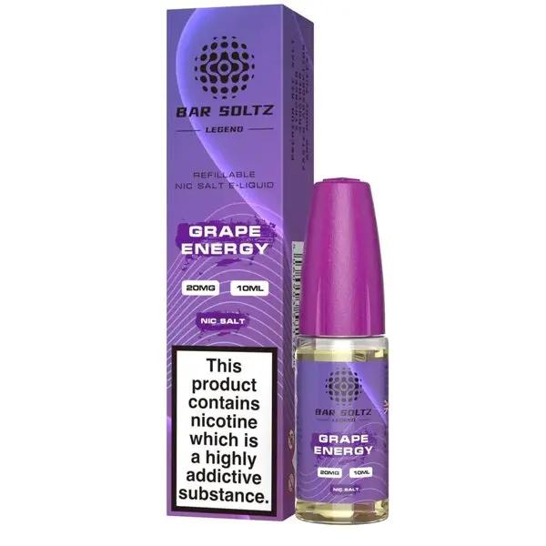 Product Image of Grape Energy Nic Salt E-liquid by Bar Soltz Legend 10ml